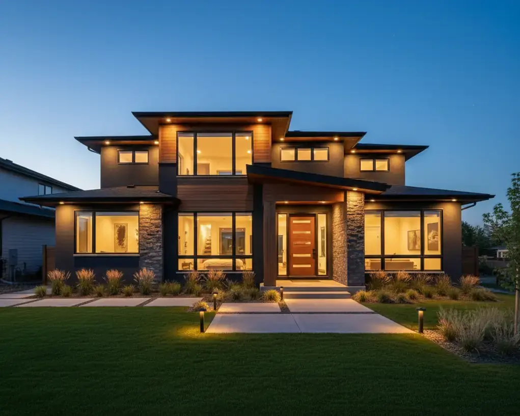 Professional electrical service - Master Electrician at work on modern electrical panel installation