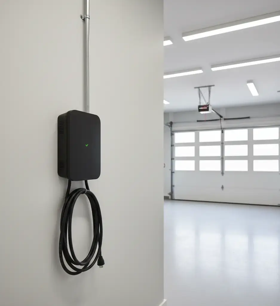 Electric vehicle charging station installation